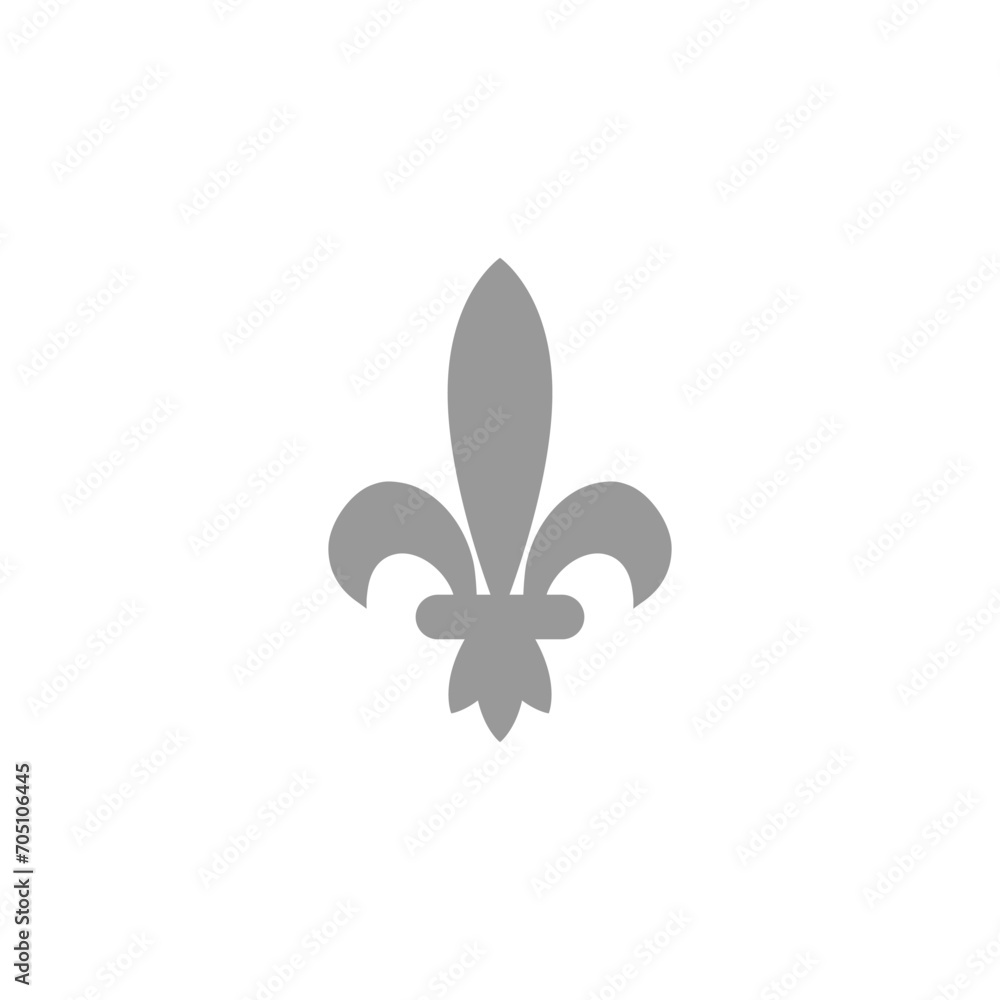 Fleur-de-Lis icon isolated on white background Fleur-de-Lis icon isolated on white background