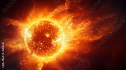Solar flare, the sun's energetic outburst