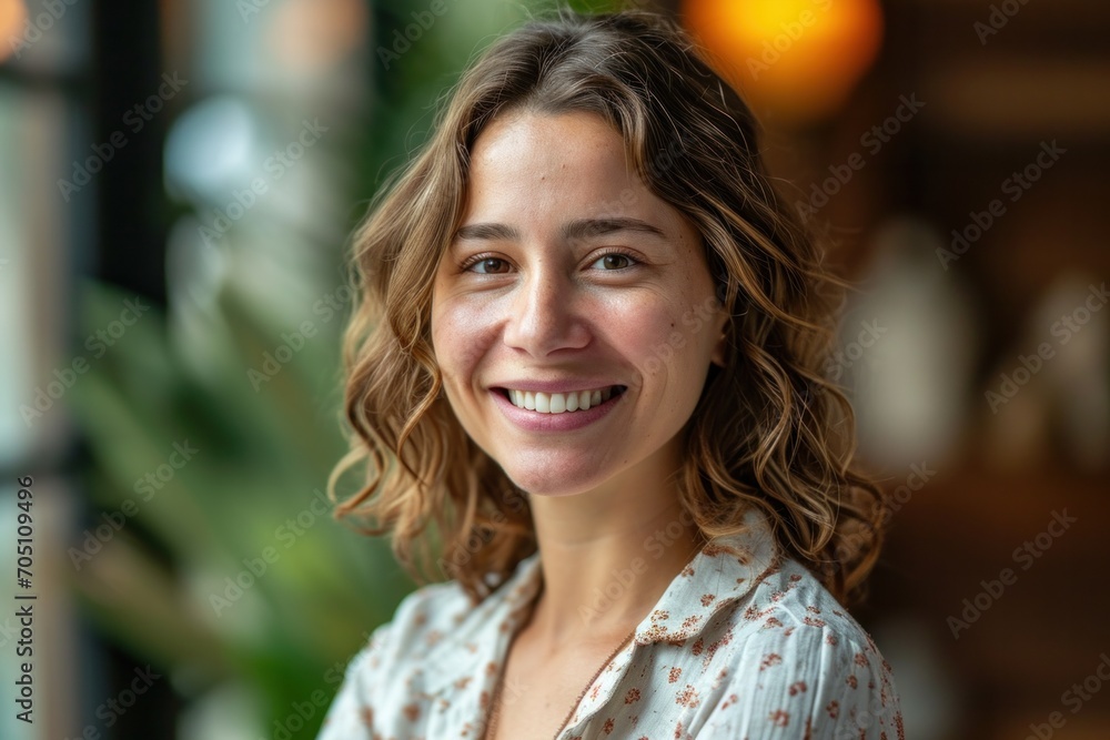 portrait of a friendly, confident, professional woman portrait of a friendly, confident, professional woman