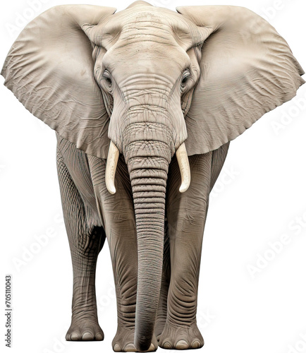 Elephant isolated on transparent background. PNG