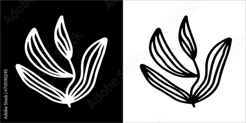 Illustration vector graphics of flower plant icon