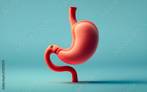 3d rendered illustration of human stomach