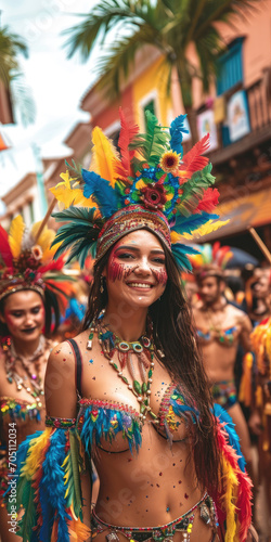 Frau Carneval in Brasilien
