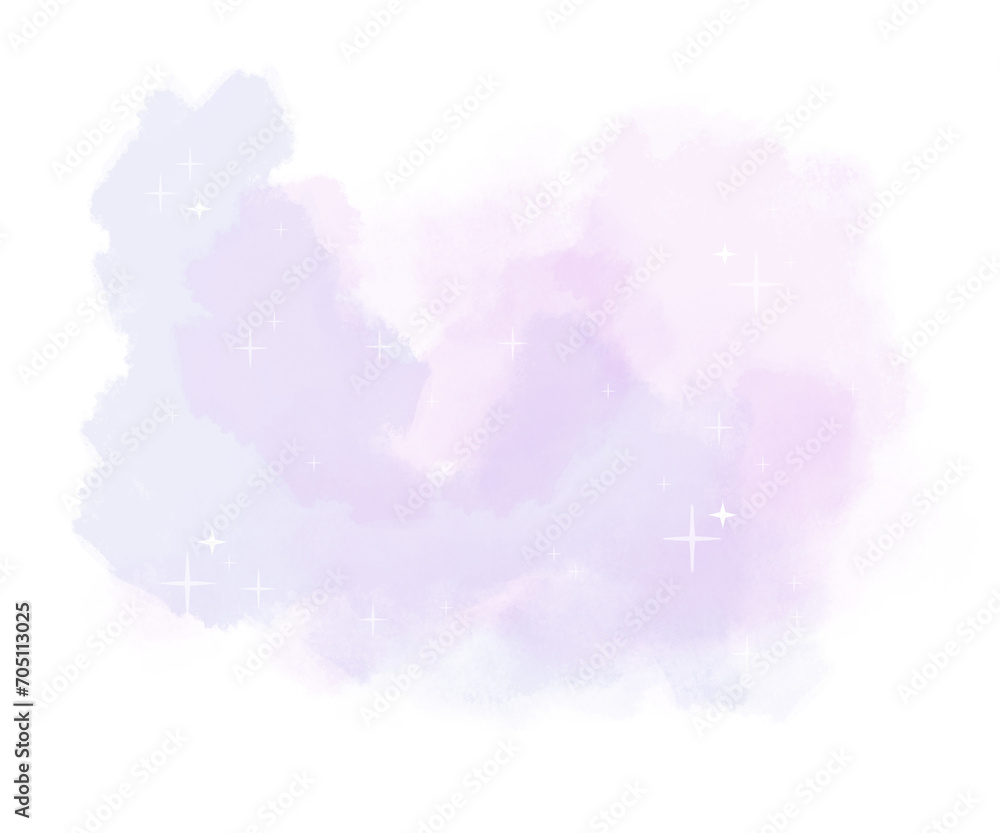 Obraz premium Pastel pink and purple watercolor with sparkle abstract background