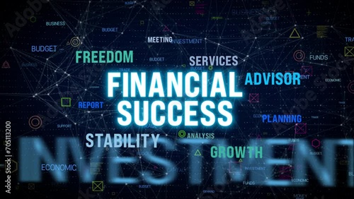 financial success and freedom advisor services concept photo