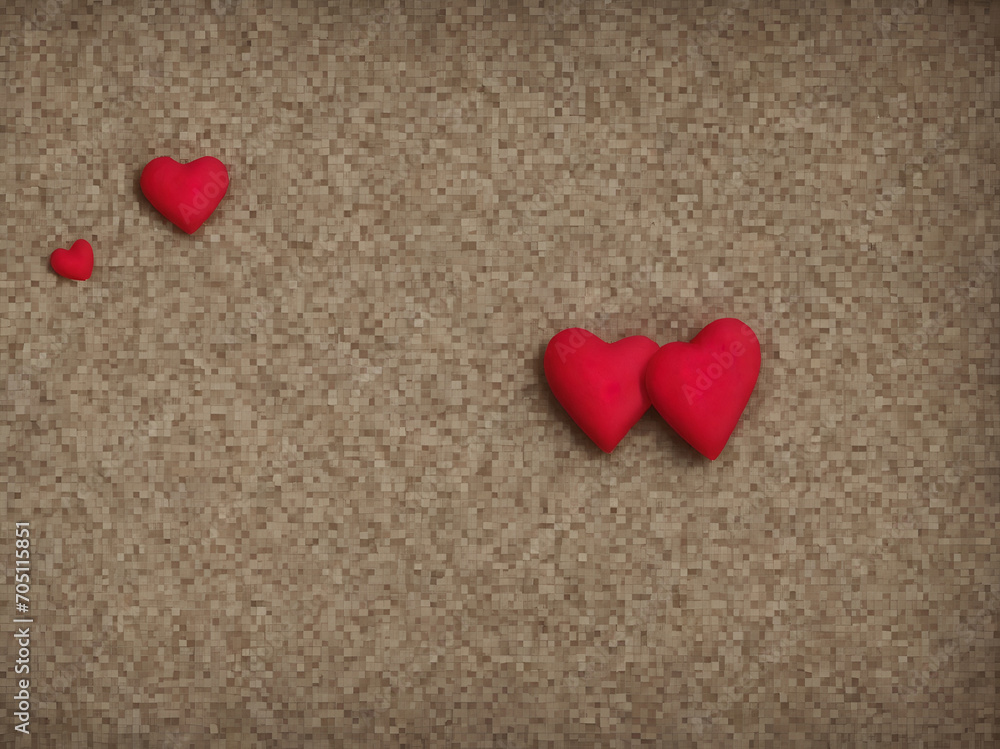 LOVE heart in a pure pixel background LOVE heart in a pure pixel background
