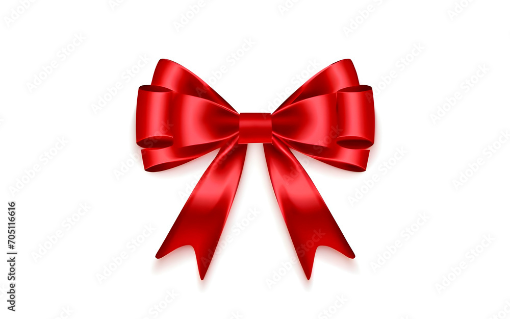 red bow isolated on white red bow isolated on white