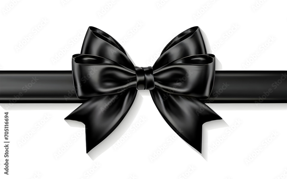 black bow isolated on white black bow isolated on white