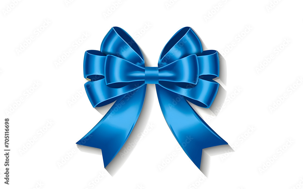 blue bow isolated on white blue bow isolated on white