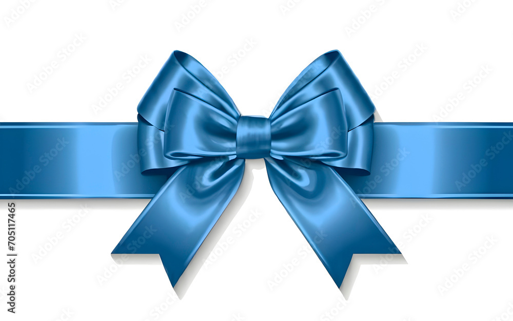 blue ribbon bow isolated on white background blue ribbon bow isolated on white background