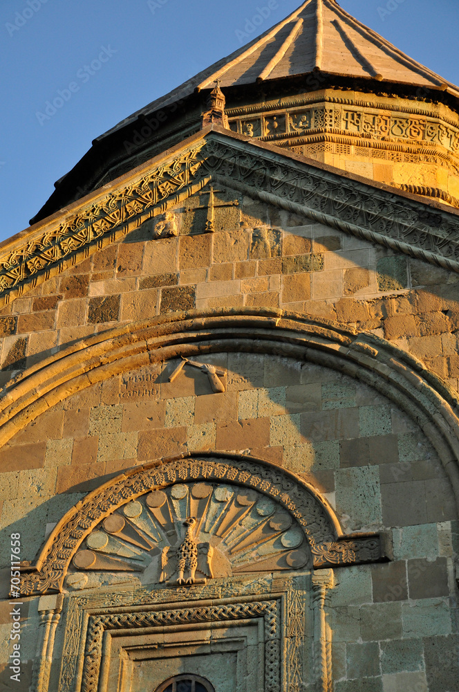 Architektura sakralna Gruzji, kościoły prawosławne, zabytki historyczne - obrazy, fototapety, plakaty 