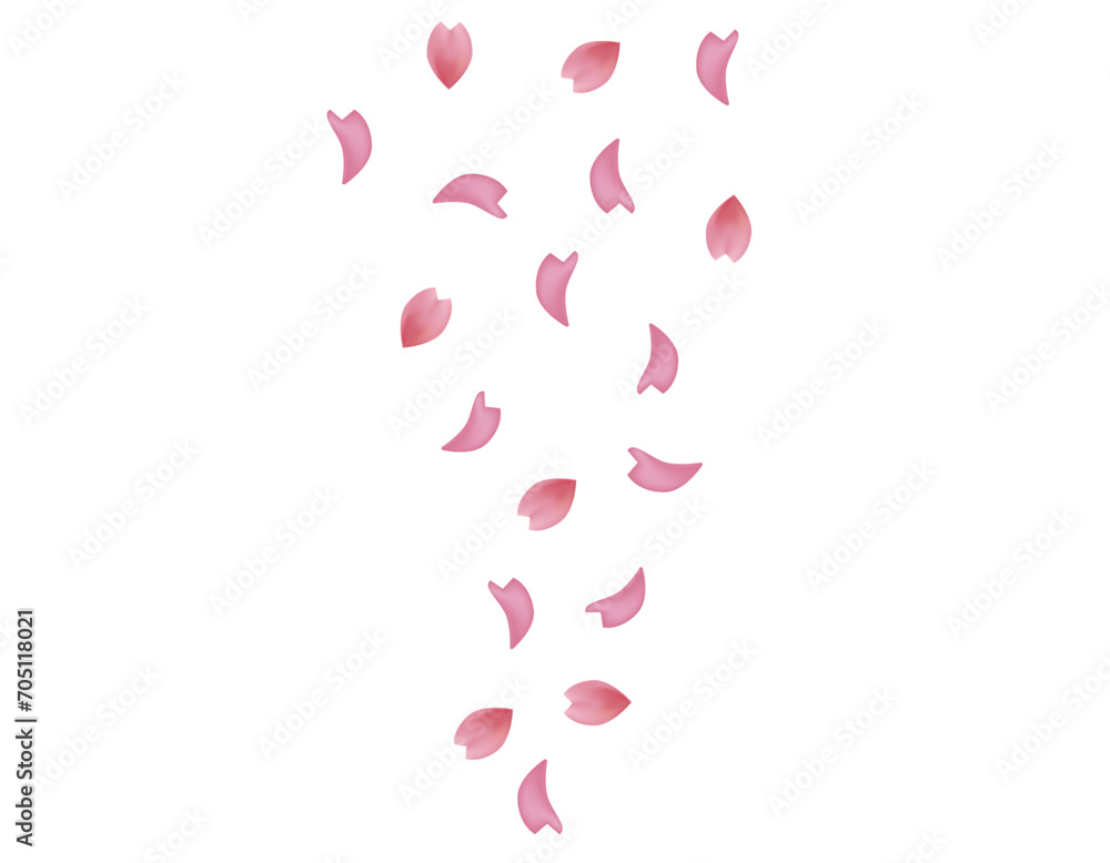 ピンクの桜のイラスト 桜の花びらのイラスト ピンクの桜のイラスト 桜の花びらのイラスト