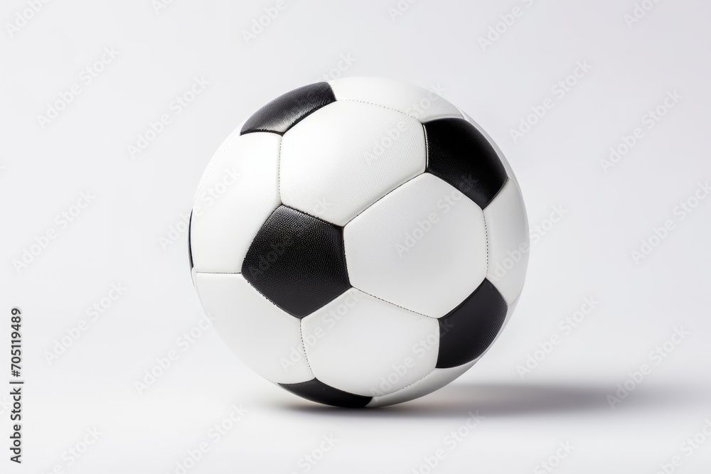 Soccer ball, white background. Sport concept