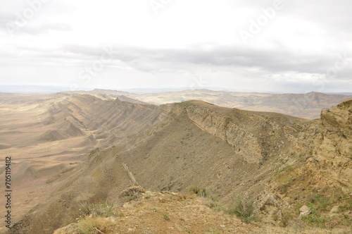 Klasztor w skale, pustynia, step, Gruzja, Davit Gareja, Udabno