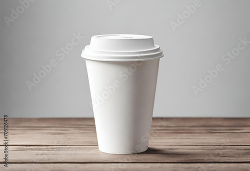 Paper coffee cup mockup with blank space and isolated background, cup of coffee, v5