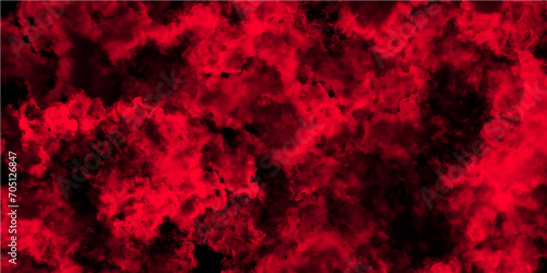 Abstract background with Scary Red and black horror background. Marbled red painted powder explosion. Bright red space nebula . red color old concrete wall for background.