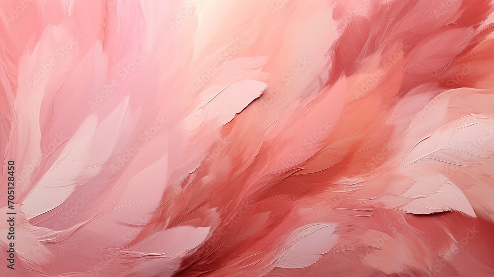 peach fuzz paint strokes in pink and peach fuzz shades background color 2024 abstract backdrop - obrazy, fototapety, plakaty 