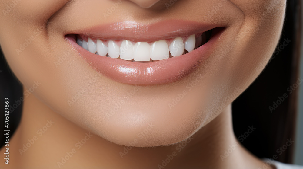 Obraz premium A woman's smile. Healthy teeth.