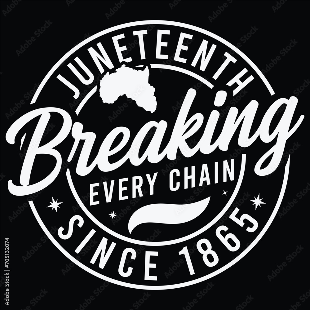 Juneteenth Breaking Every Chain Since 1865 svg,black history svg,black freedom svg,Gift black woman svg