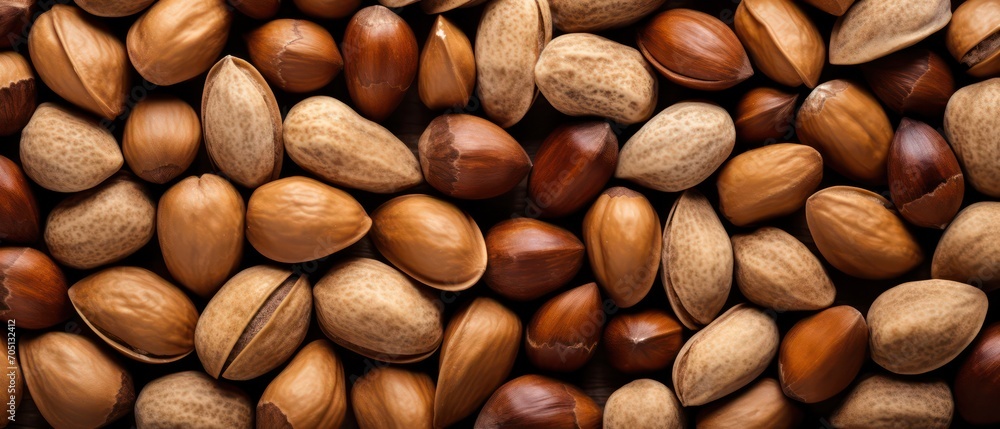 variety of mixed nuts close-up variety of mixed nuts close-up