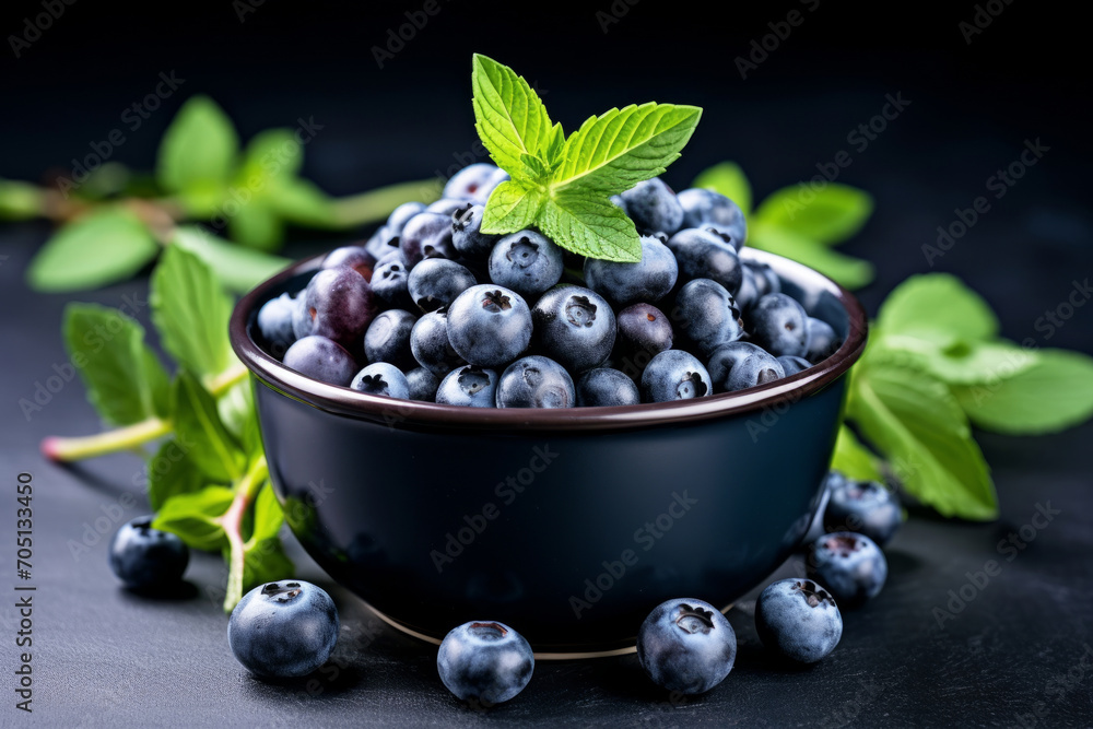 blueberries in on bowl on wooden table blueberries in on bowl on wooden table