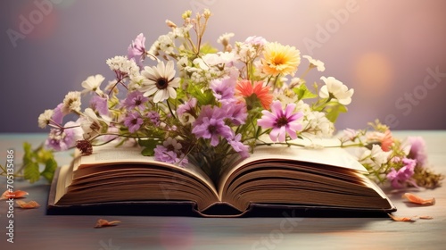 book and flowers © faiz