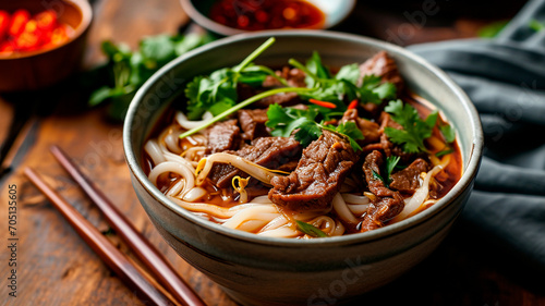 Noodles with meat