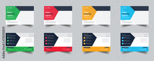 Modern Creative Corporate Post Card Template, Vector Template for Opening Invitation Editable, Professional Business Postcard Design, Event Card Design, Invitation Design, Direct Mail EDDM Template