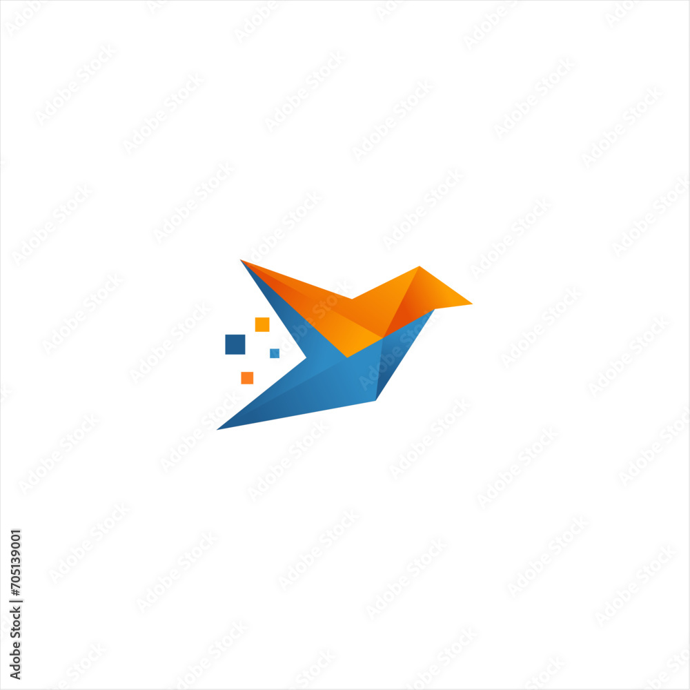 bird tech logo, digital bird logo template bird tech logo, digital bird logo template