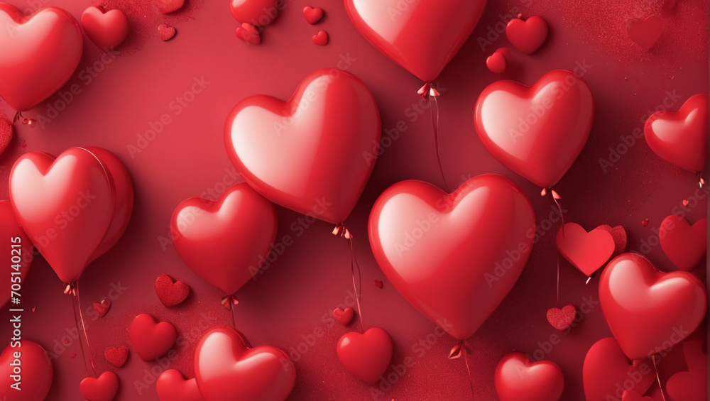 Valentine's day  hearts background