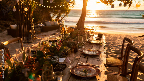 christmas table setting