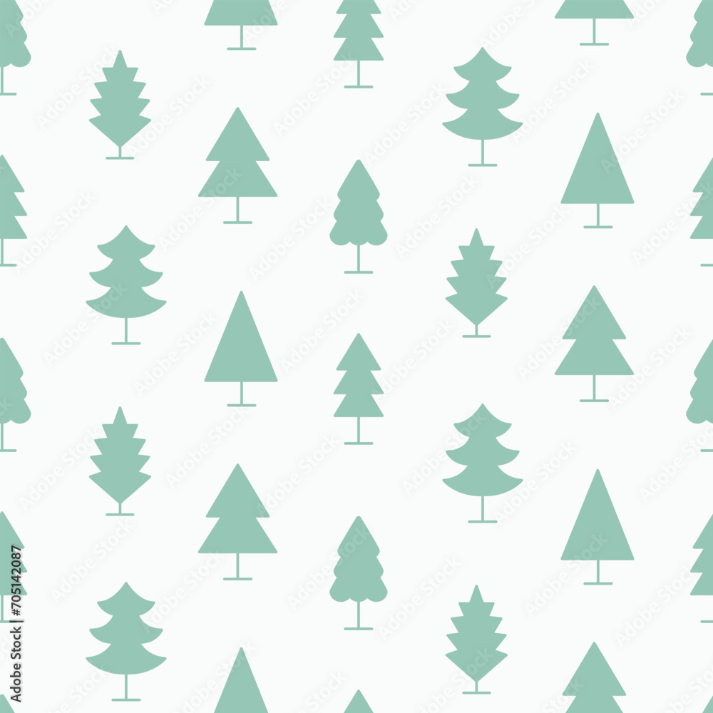 Trees Forest Seamless Pattern Minimal Print Trees Forest Seamless Pattern Minimal Print