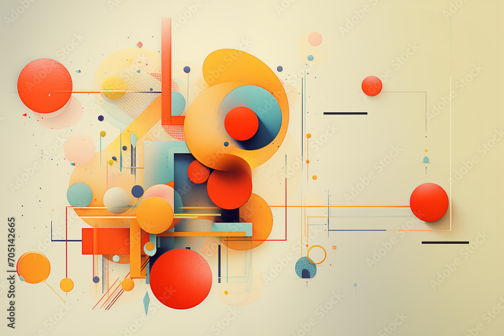Obraz premium abstract geometric background