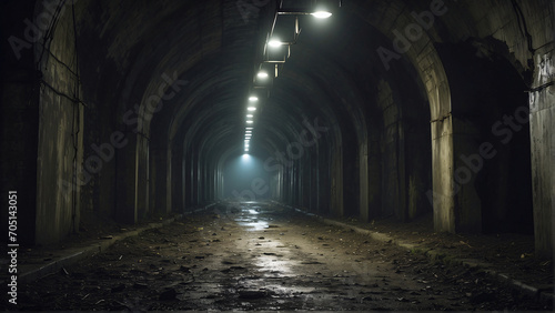 dark and scary tunnel