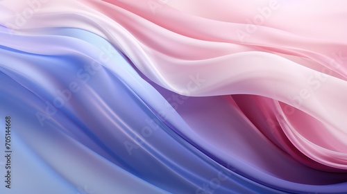 abstract background with smooth lines in blue and pink colors, digitally generated image