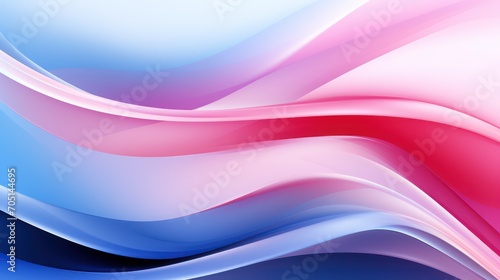 Abstract background with smooth lines in pink and blue colors