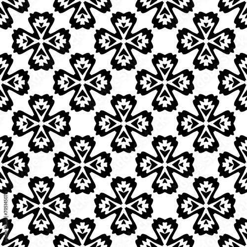 Monochrome pattern, Abstract texture for fabric print, card, table cloth, furniture, banner, cover, invitation, decoration, wrapping.seamless repeating pattern.Black colMonochrome pattern, Abstracor. 