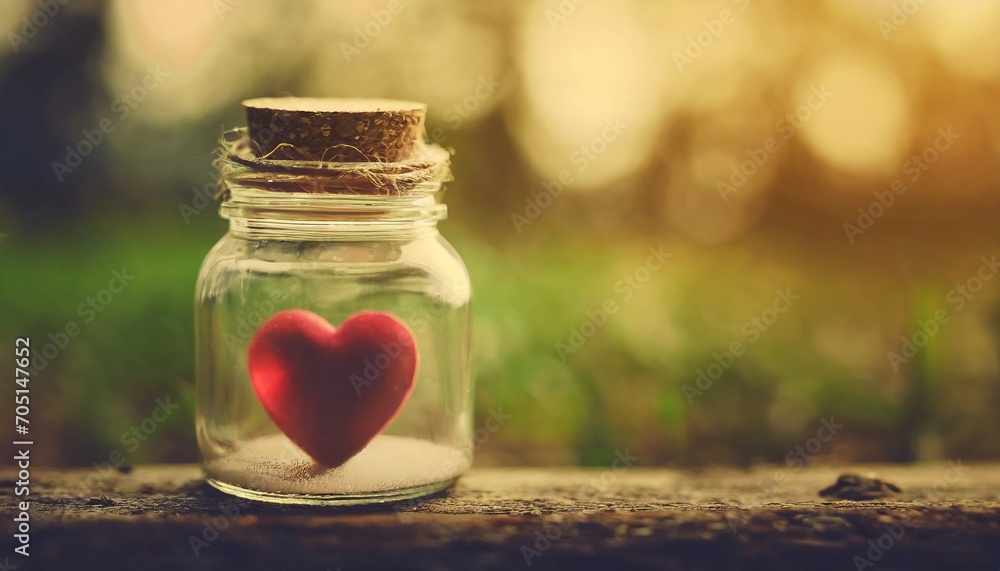 Heart in a jar or bottle Heart in a jar or bottle