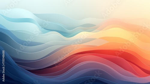 Abstract background with blue and orange waves