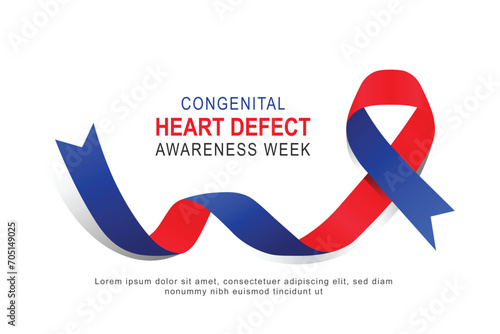 Congenital Heart Defect Awareness Week background. photo