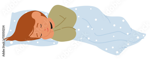 Sweet Dreams Embrace A Peaceful Scene As A Cute Baby Sleeps In Bed, Surrounded By Warmth And Tranquility