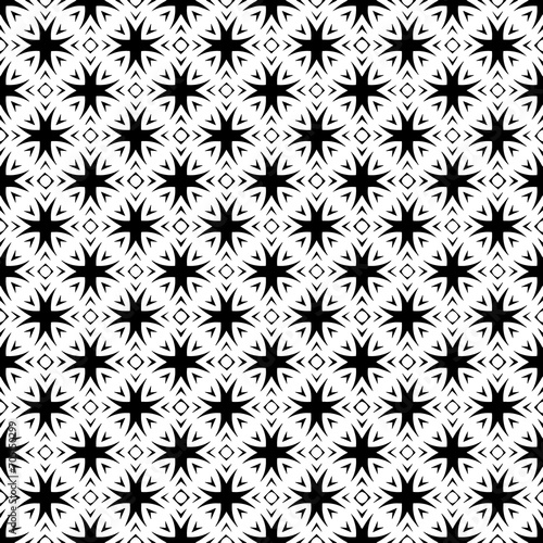 Black seamless abstract pattern. Overlay for background and backdrop. Ornamental design. PNG graphic illustration with transparent background. © Jozsef