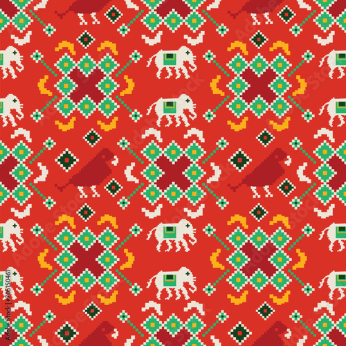 Decorative Patola design background