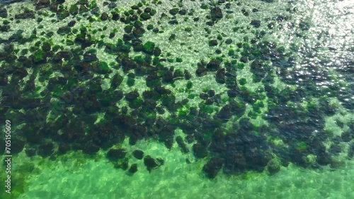 Meer an der Ostseeküste, Drohnenaufnahme
