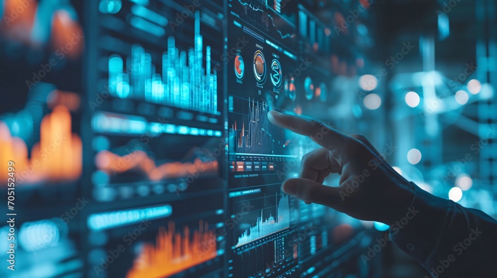 The virtual display of financial risk management predictions and assessments for business. The virtual display of financial risk management predictions and assessments for business.