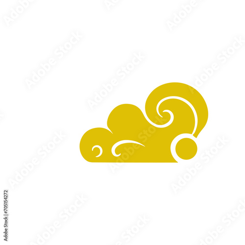 oriental chinese cloud flat design