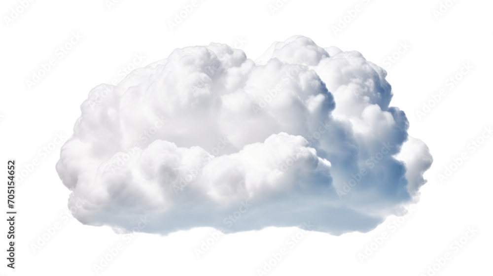 White clouds isolated on transparent background