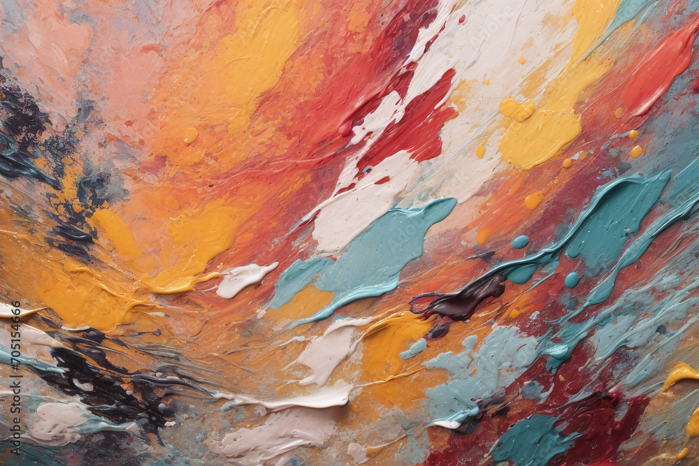 painted oil abstract background