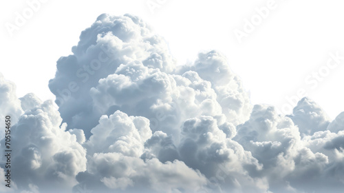 White clouds isolated on transparent background