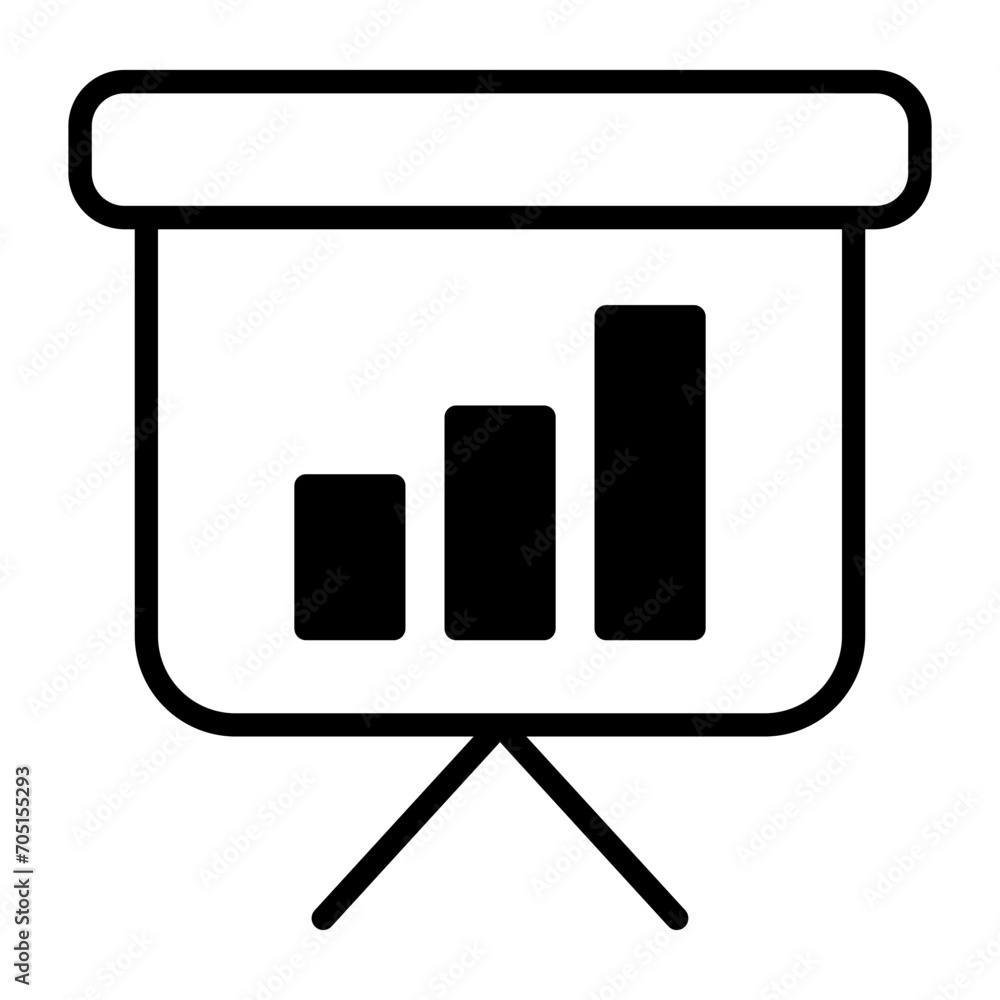 Graph Statistics solid glyph icon Graph Statistics solid glyph icon